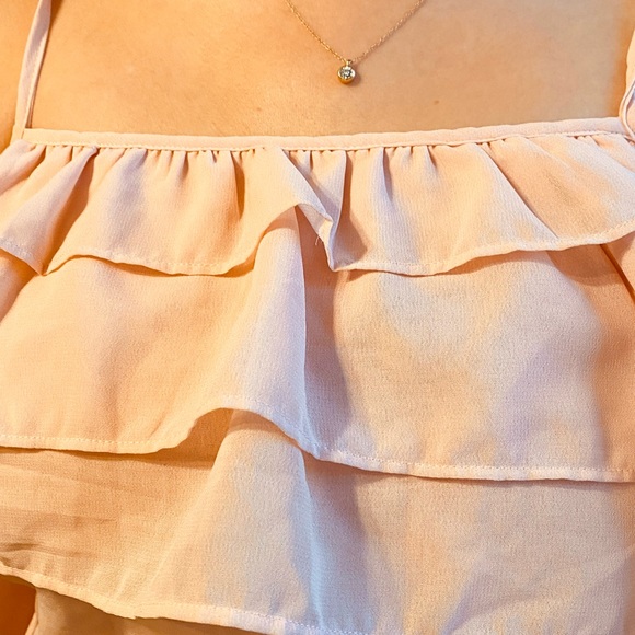 Pink Ruffled Tank Top - Picture 4 of 4